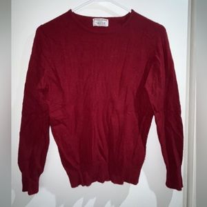 Bergdorf Goodman Lyle and Scott red sweater